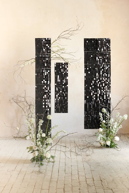 Zwarte Deurgordijn 30cm van Partydeco koop je bij Partywinkel