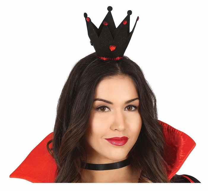 Zwarte Haarband Kroon Diamanten van Fiestas Guirca koop je bij Partywinkel