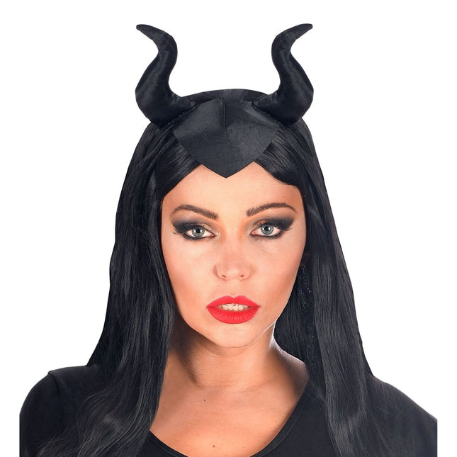 Zwarte Haarband Maleficia van Widmann koop je bij Partywinkel