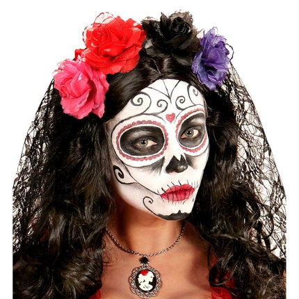 Zwarte Haarbloem van Widmann koop je bij Partywinkel