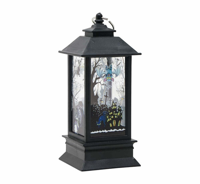 Zwarte Halloween Lantaarn Met Licht 12,5cm 12 stuks van Fiestas Guirca koop je bij Partywinkel