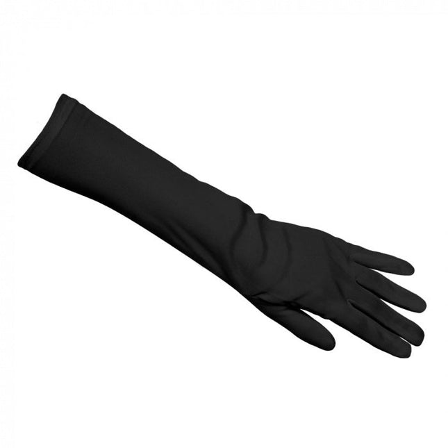 Zwarte Handschoenen Lang - Partywinkel - 8712026030900