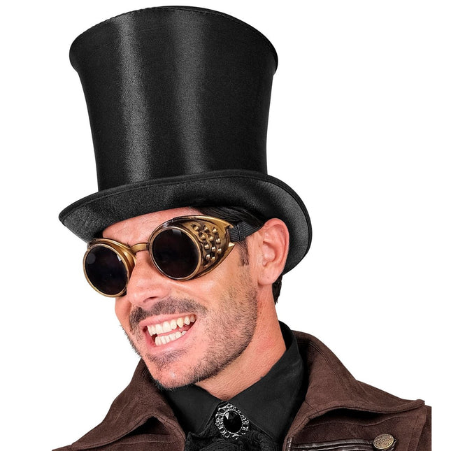 Zwarte Hoed Hoog Satijn van Widmann koop je bij Partywinkel