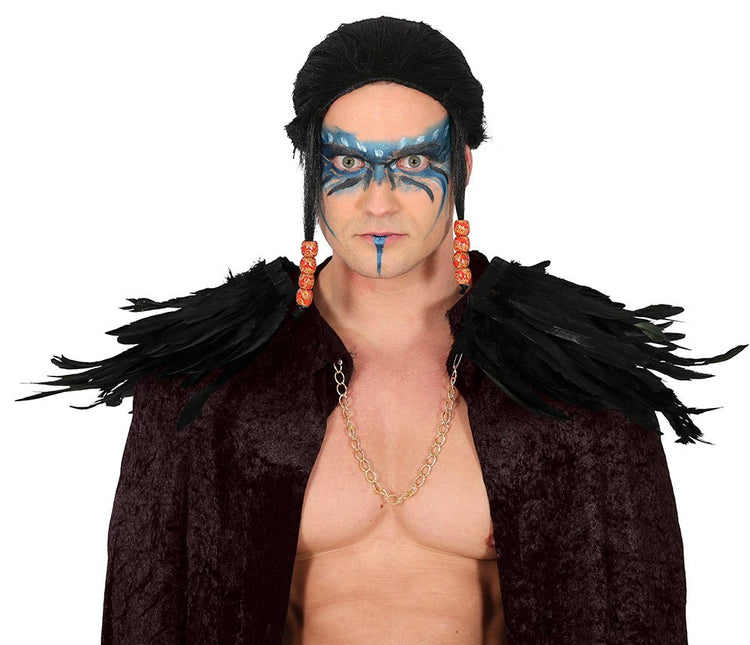 Zwarte Kraag Veren - Partywinkel - 8434077272121