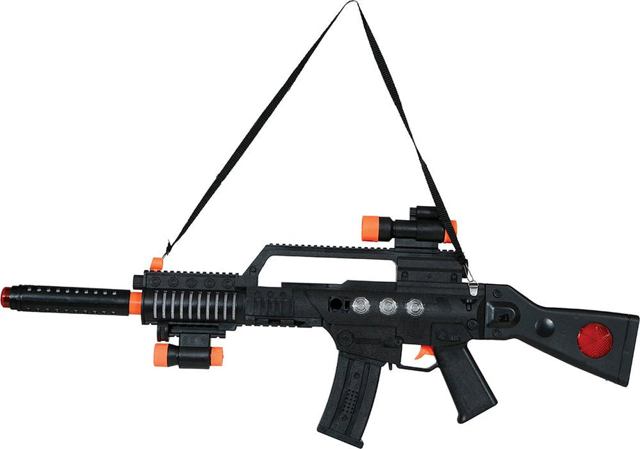 Zwarte Nep Pistool 70cm - Partywinkel - 8434077163597