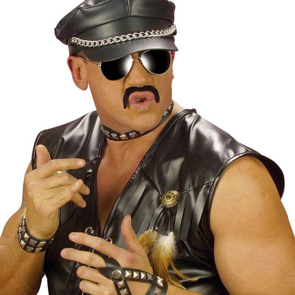 Zwarte Nep Snor 1st van Widmann koop je bij Partywinkel