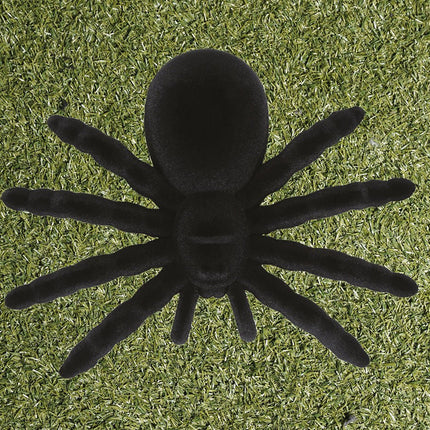 Zwarte Nep Spin 14cm van Fiestas Guirca koop je bij Partywinkel