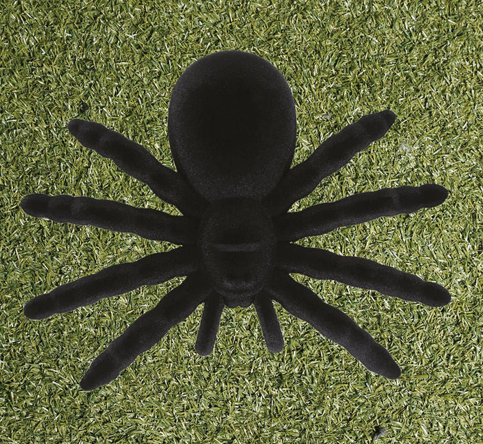 Zwarte Nep Spin 14cm van Fiestas Guirca koop je bij Partywinkel