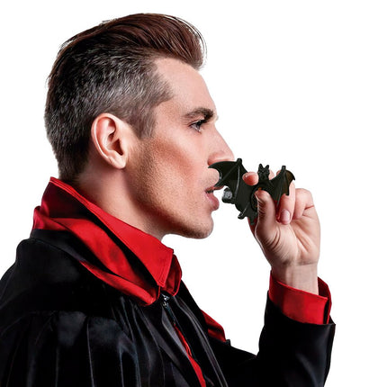 Zwarte Nep Vleermuis 9cm 3st van Fiestas Guirca koop je bij Partywinkel