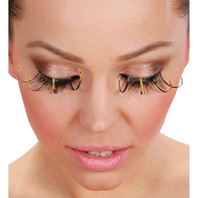 Zwarte Nep Wimpers Sprieten van Widmann koop je bij Partywinkel