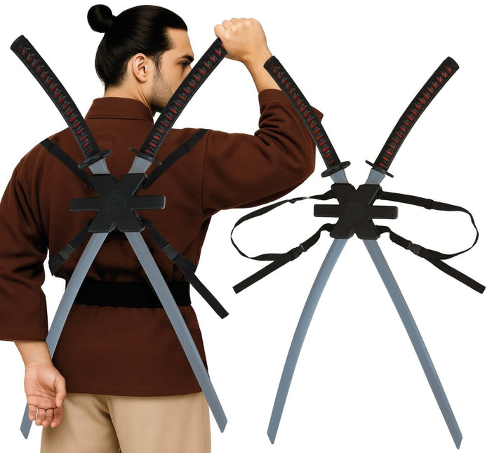 Zwarte Nep Zwaard Samurai 95cm 2st van Fiestas Guirca koop je bij Partywinkel