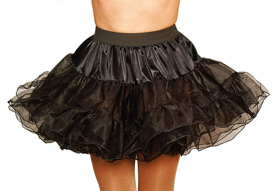 Zwarte Petticoat Ruffles van Orlob koop je bij Partywinkel