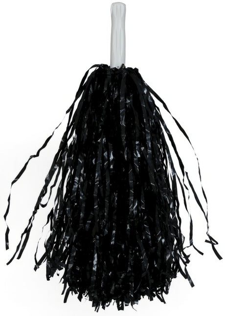 Zwarte Pompoms 2st van Fiestas Guirca koop je bij Partywinkel