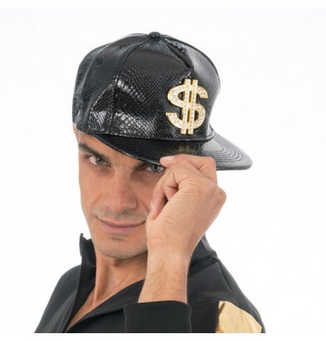 Zwarte Rapper Bet Dollar One Size van CHAKS koop je bij Partywinkel