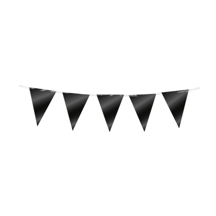 Zwarte Slinger Mini Folie 3m - Partywinkel - 8716764246548
