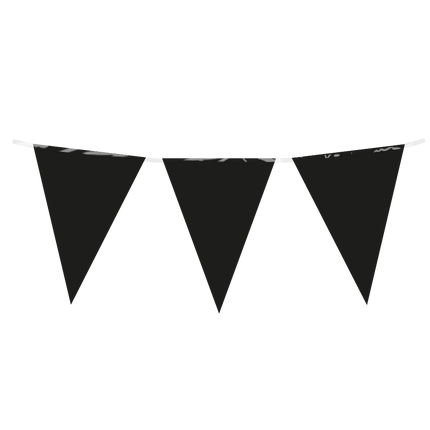Zwarte Slinger Plastic 10m - Partywinkel - 8716764235597
