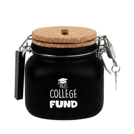 Zwarte Spaarpot College Fund 12,5cm van Paper Dreams koop je bij Partywinkel