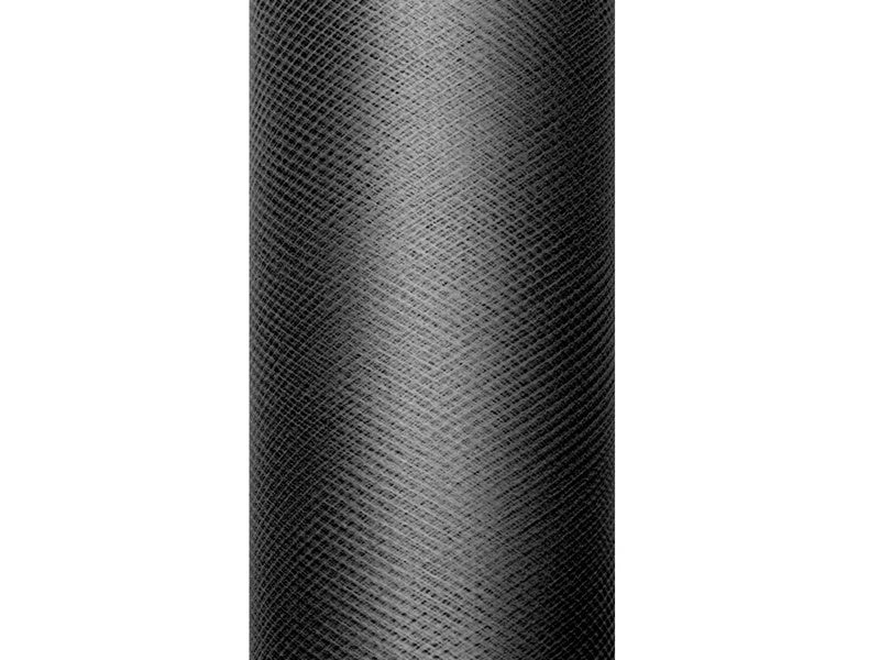 Zwarte Tule Rol 30cm 9m van Partydeco koop je bij Partywinkel