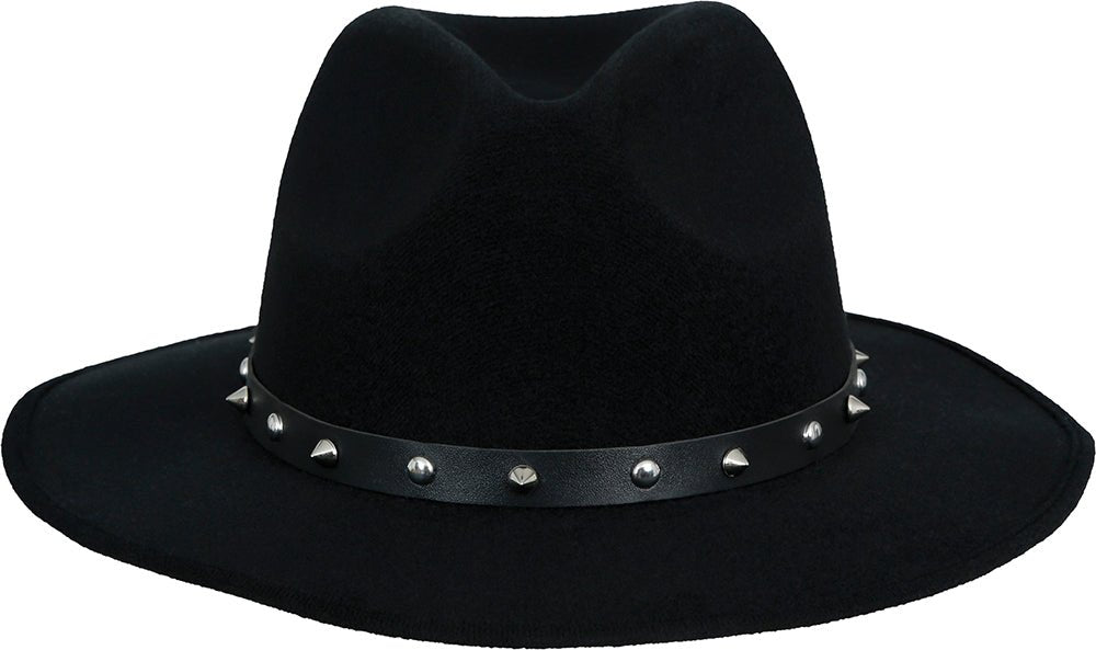 Zwarte vilten cowboyhoed met studs, voor volwassenen van Fiestas Guirca koop je bij Partywinkel