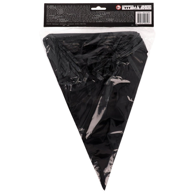 Zwarte Vlaggenlijn 10m van Folat koop je bij Partywinkel