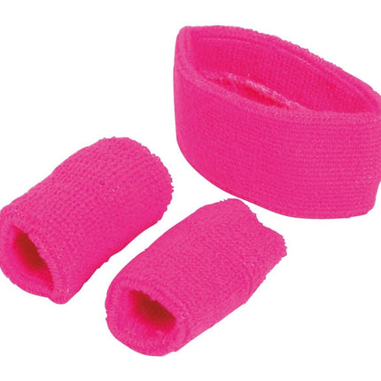 Zweetbandjes Roze Set 3 delig van Fiestas Guirca koop je bij Partywinkel